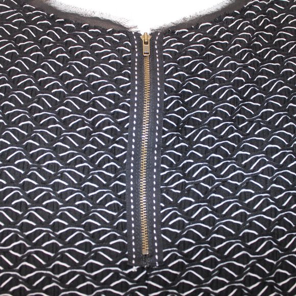 ANTHRO POSTMARK Black and White Textured Top S - Picture 6 of 7